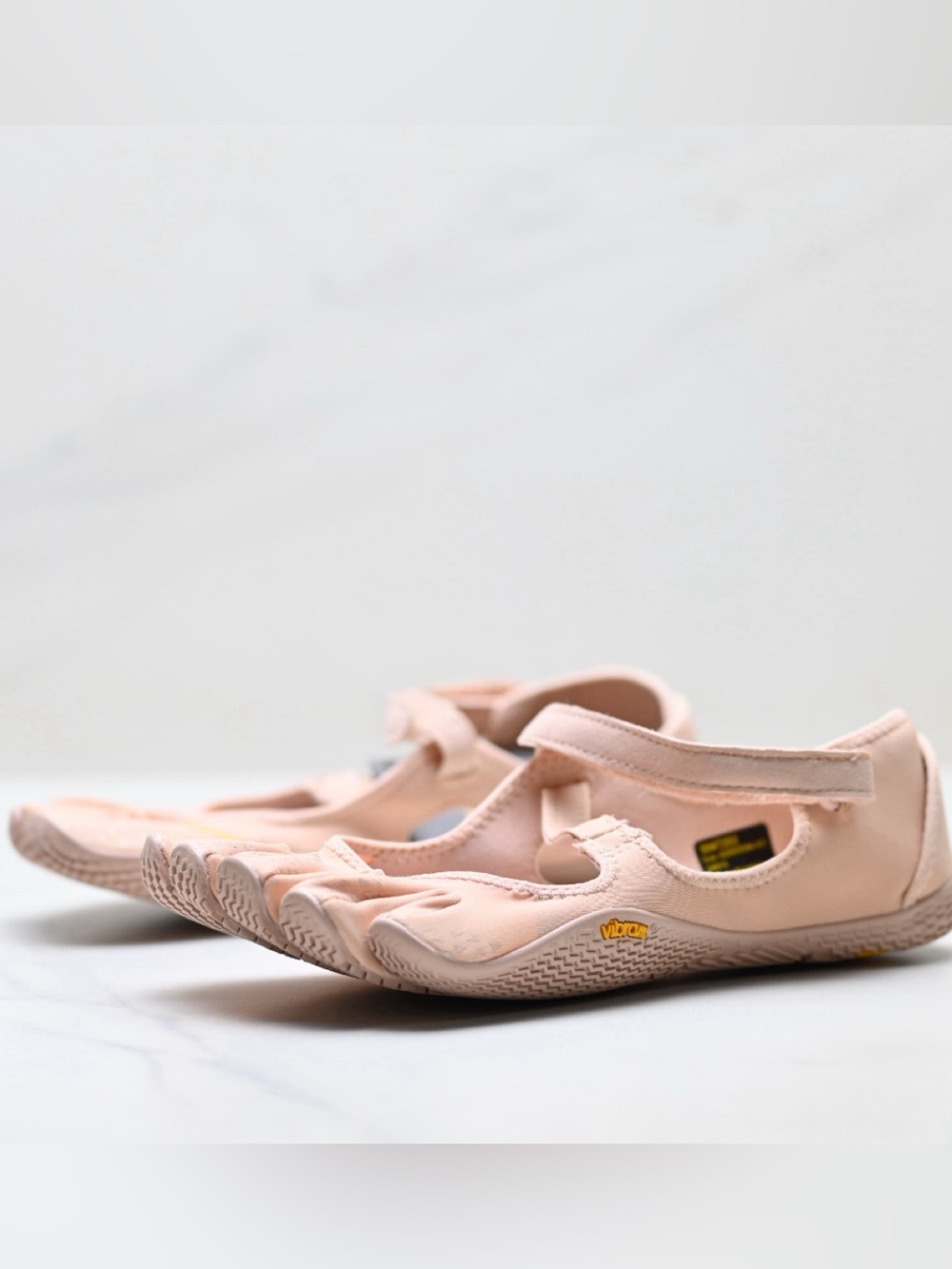 Vibram Women's Five-Toe Mary Jane Moccasins in Peach